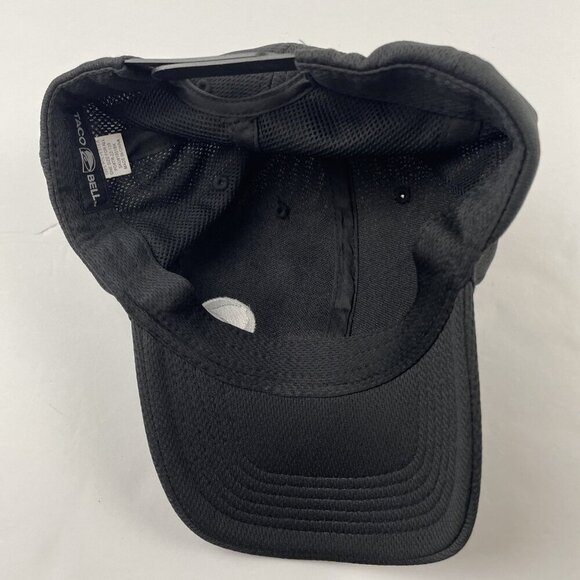 Taco Bell Snapback Hat Black Employee Uniform Embroidered 6 Panel Polyester - Picture 7 of 8